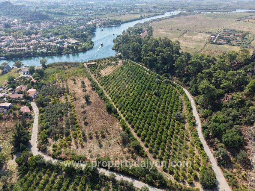Im Köyceğiz Çandır Mahallesinde kanala sıfır 20.000m2 satılık Feld