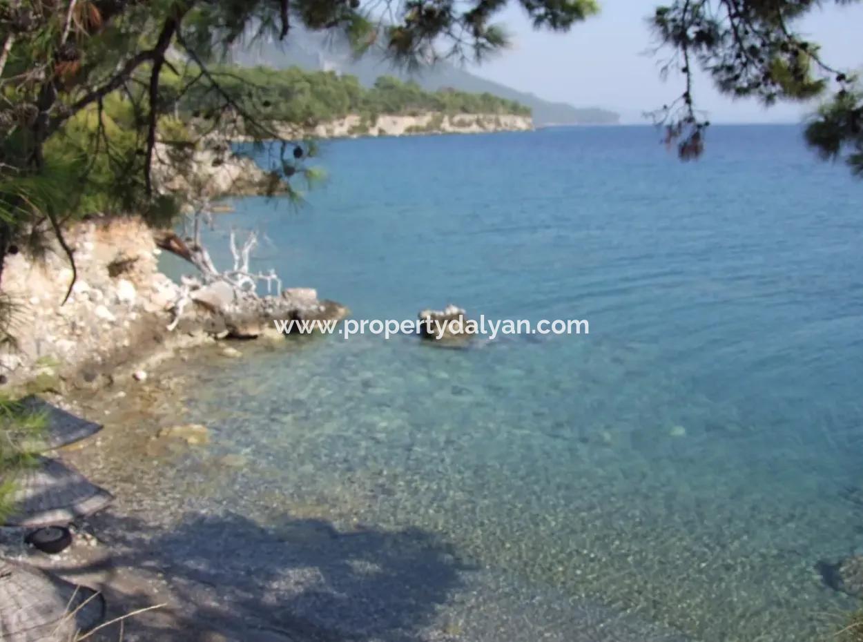 Beachfront Bungalow Zum Verkauf In Akbuk, Die Durch Das Meer Auf Einem Grundstück Von 800M2-Villa Zum Verkauf Turnalı