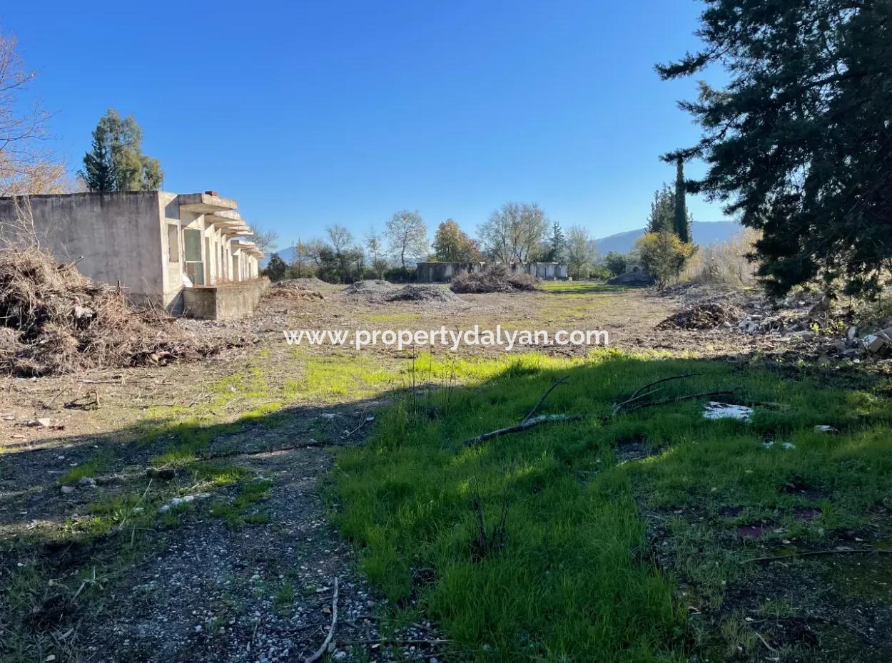 Land For Sale In Dalyan Gülpınar On The Main Road 9,037M2
