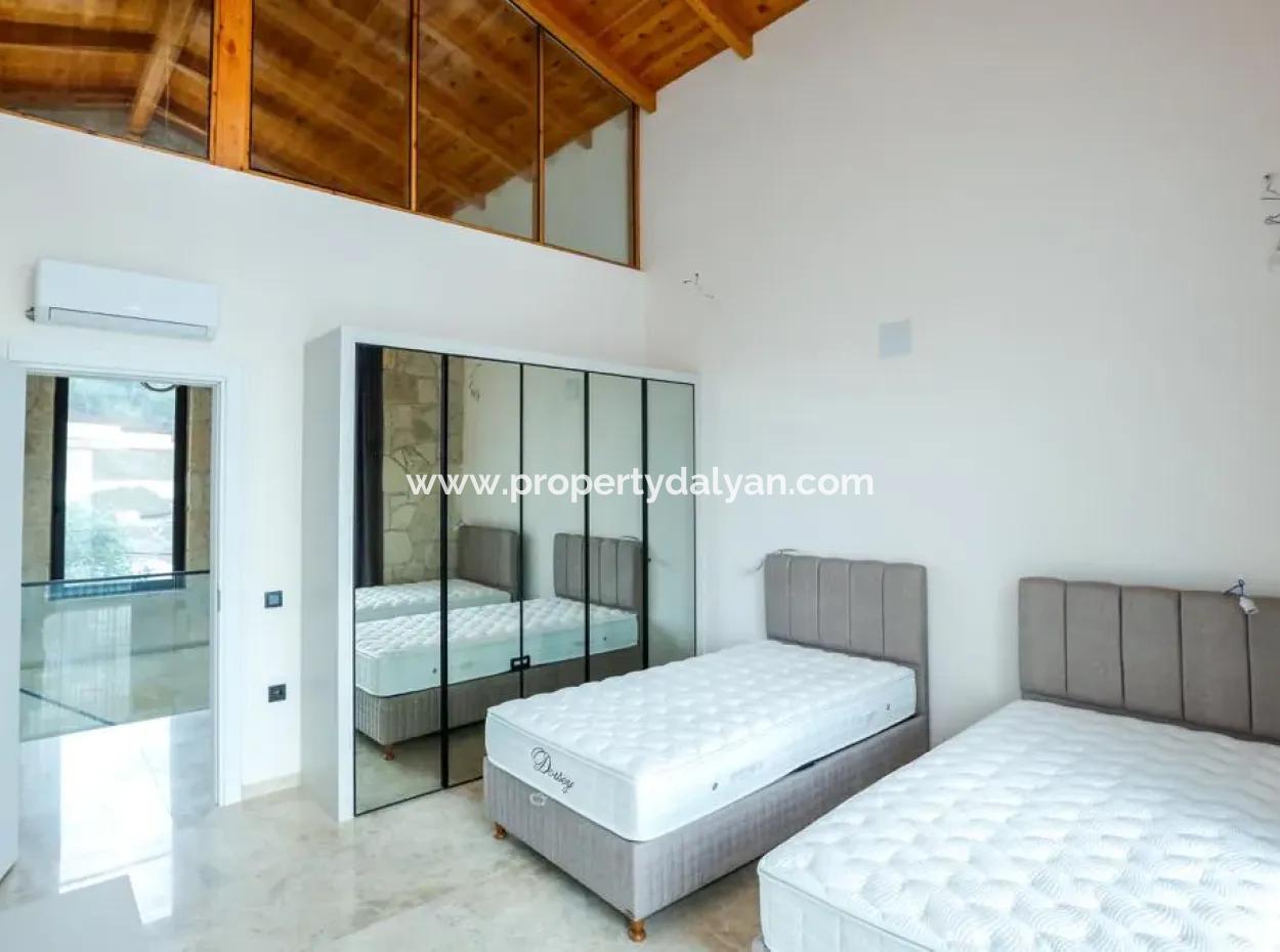 Stone Villa For Sale With Sea View In Sarigerme