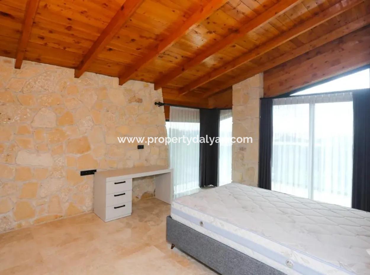 Stone Villa For Sale With Sea View In Sarigerme