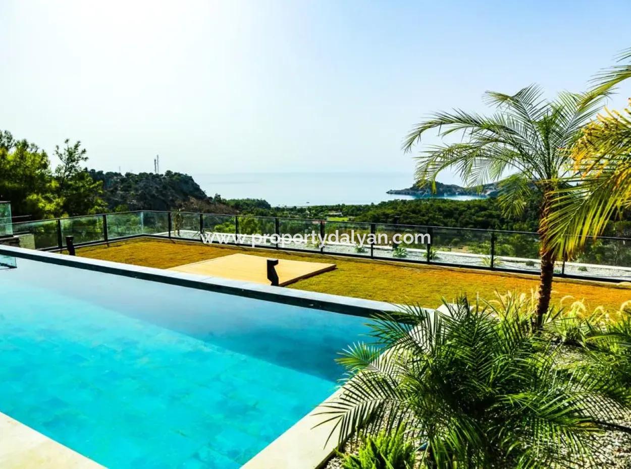 Stone Villa For Sale With Sea View In Sarigerme