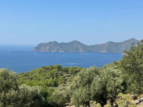 В Çandır с видом на море 21.000 m2 продаётся 2b поле